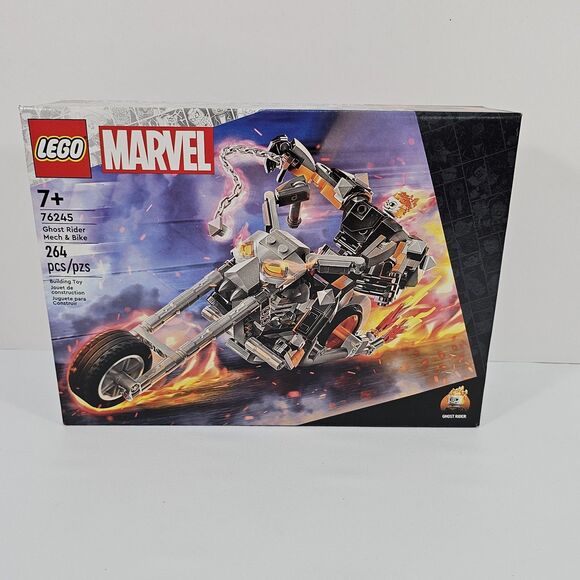 LEGO Marvel Super Heroes 76245 Ghost Rider Mech & Bike Building Set New- Retired - Picture 1 of 6